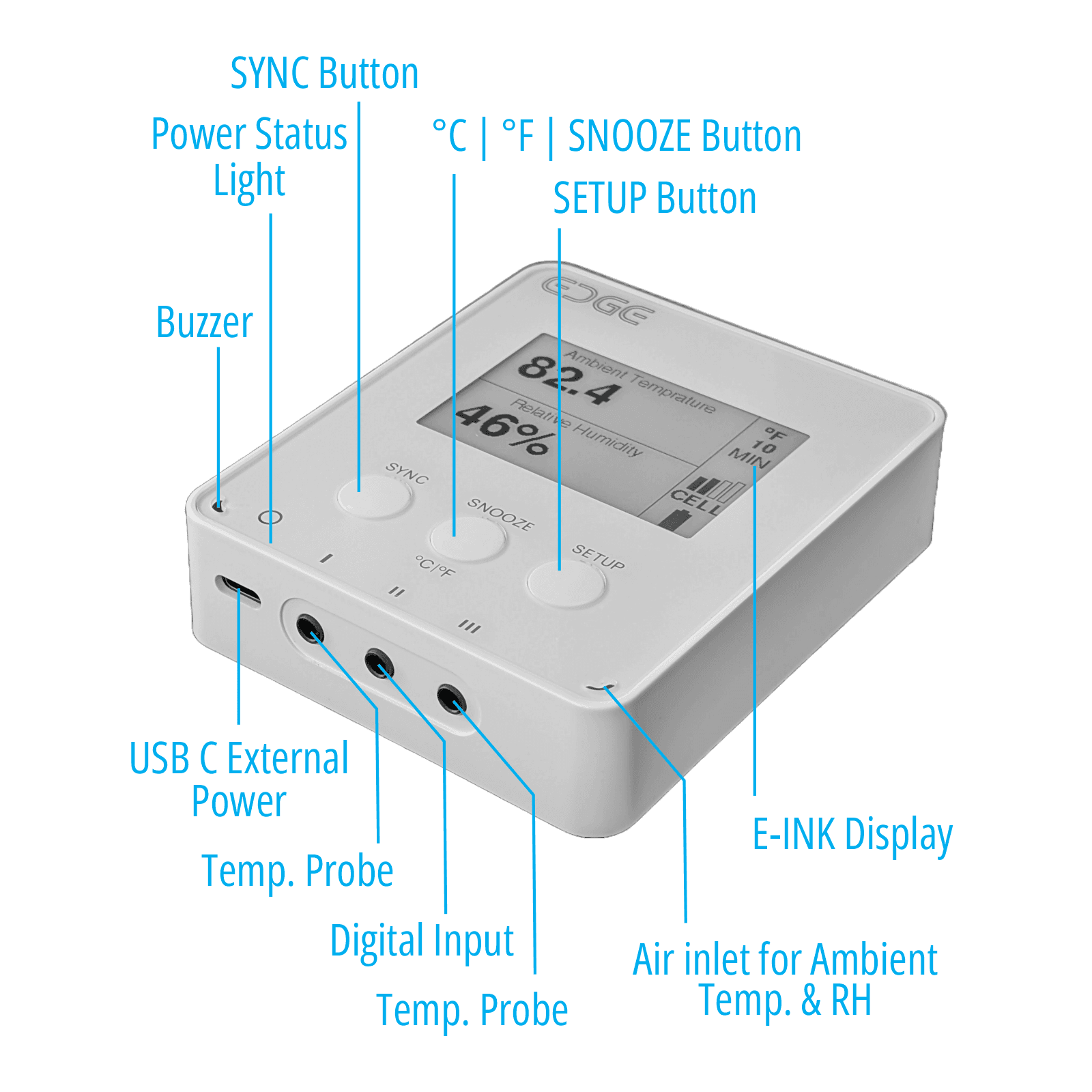 EDGE Pharma One WiFi Enregistreur de données et alarme vignette 7