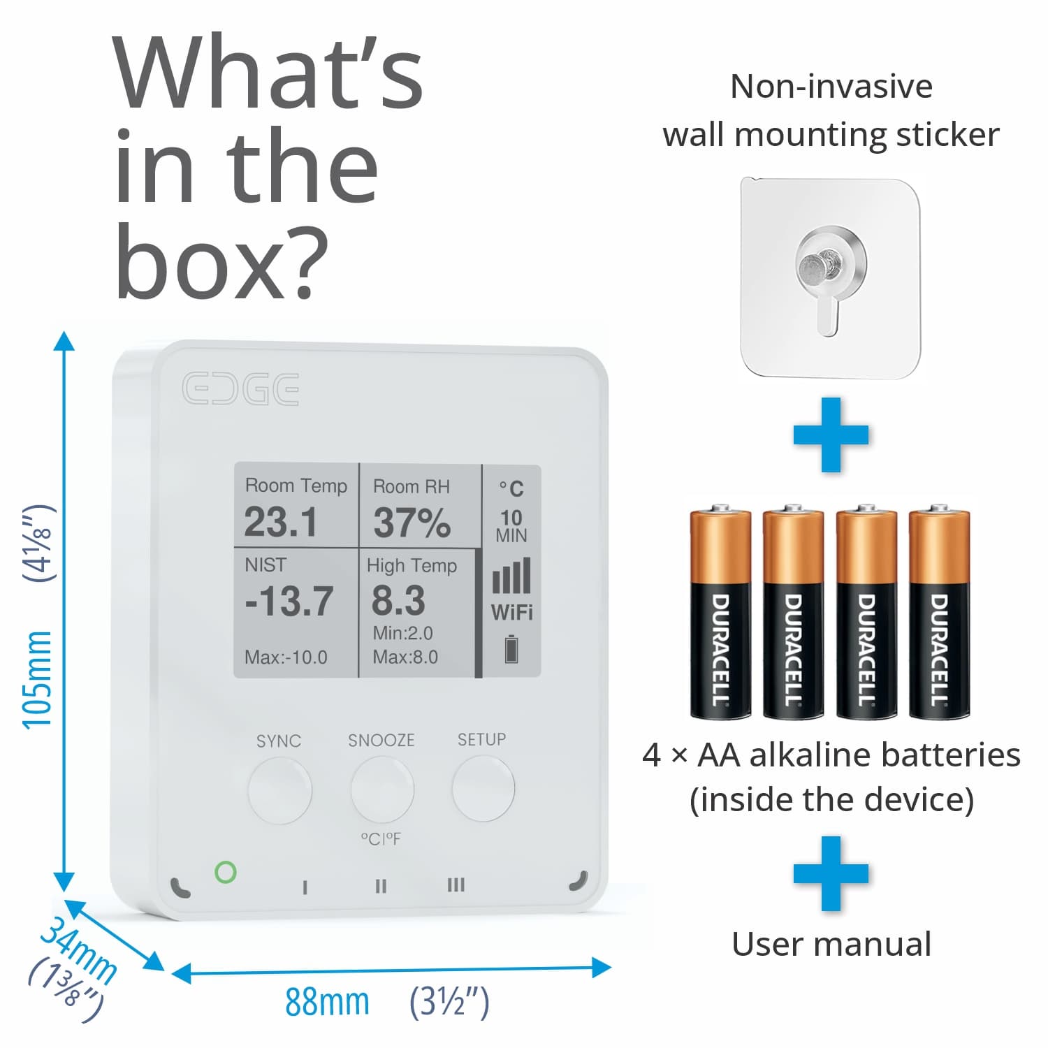 EDGE Air WiFi Enregistreur de données et alarme vignette 5