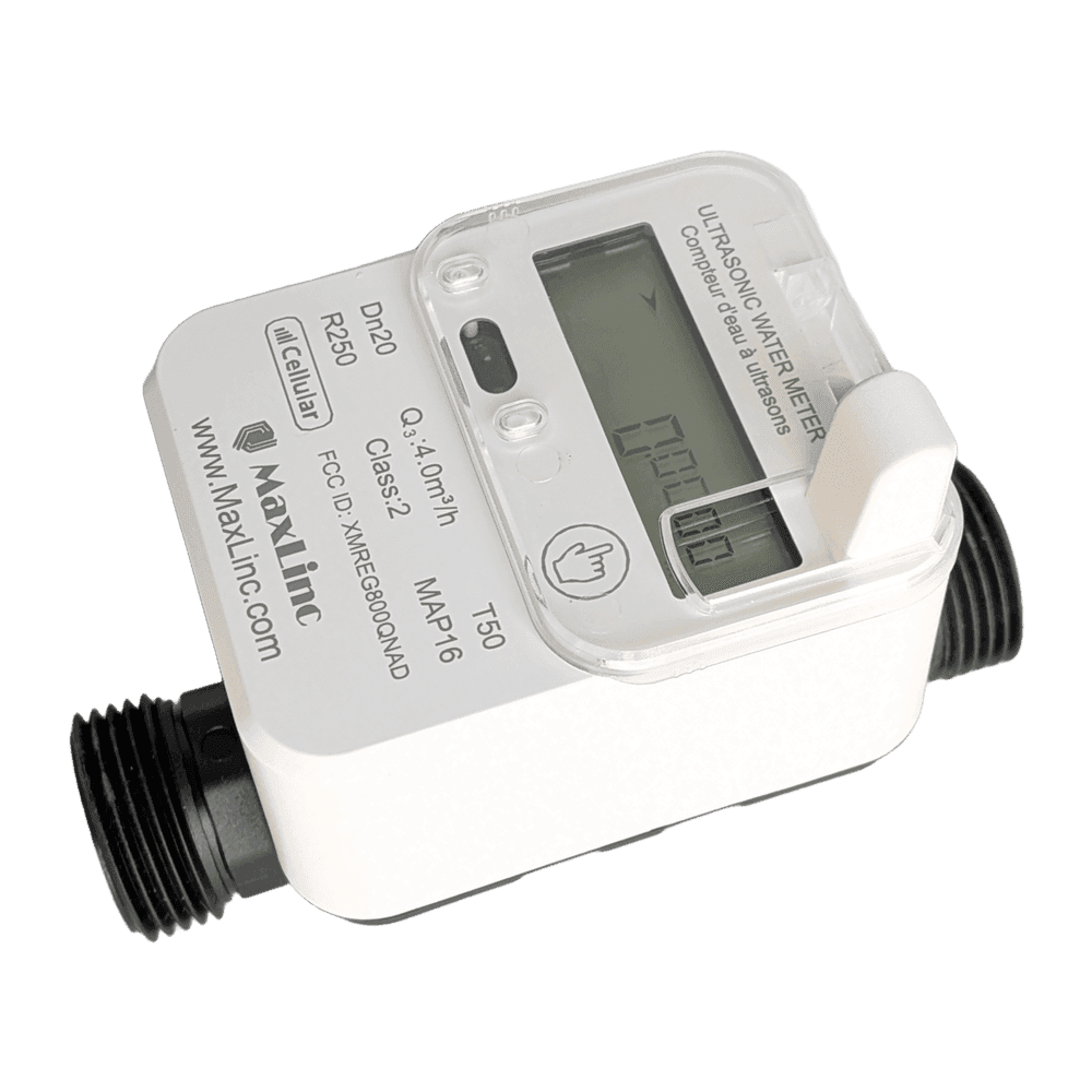 Compteur d’eau ultrasonique cellulaire MaxLinc DN20 pour le comptage par zone en serre et en irrigation