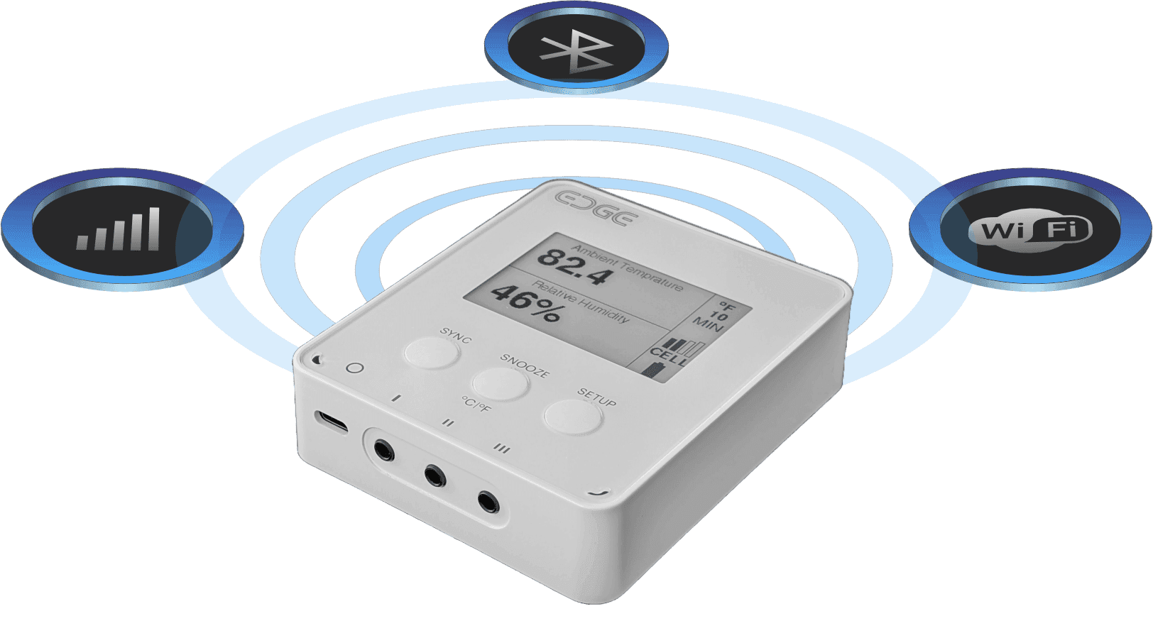 Connectivity stack: WiFi, cellular, and NFC options