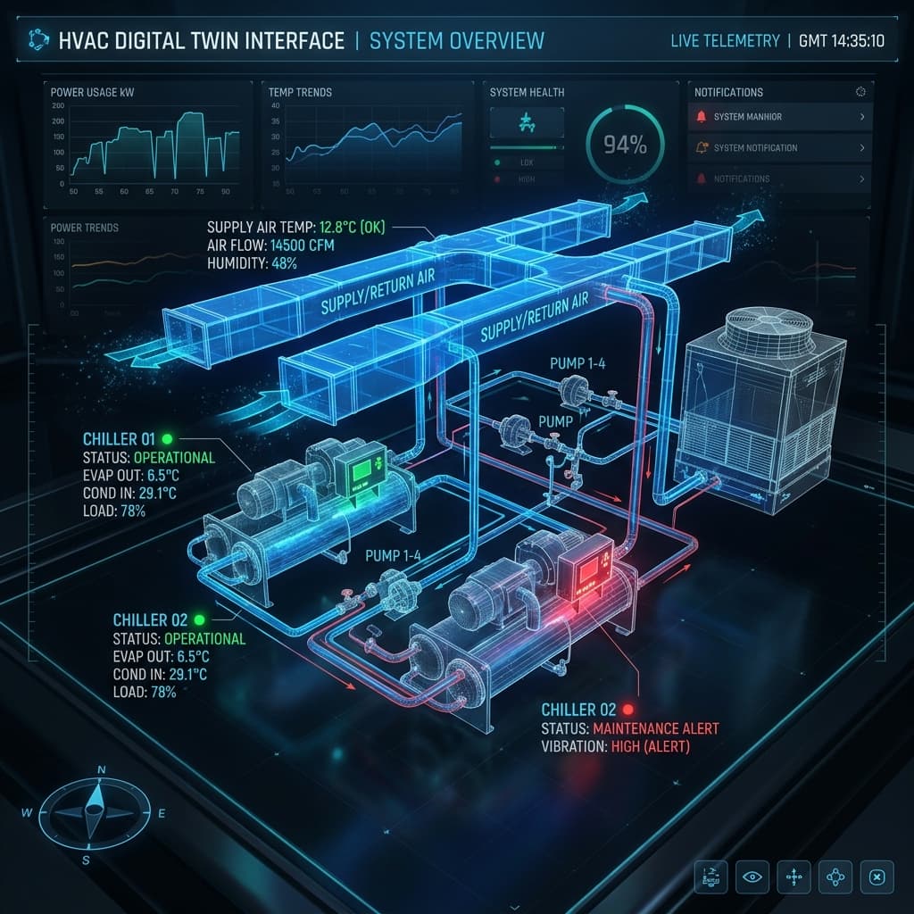 Interface de jumeau numérique
