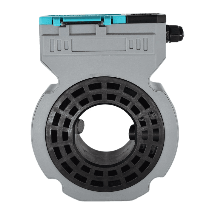 Wafer-body ultrasonic water meter seen from the flow face