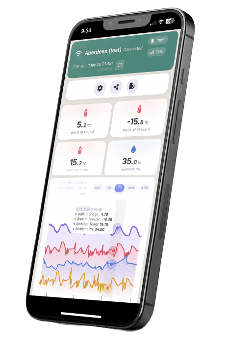 MaxLinc web app on a phone