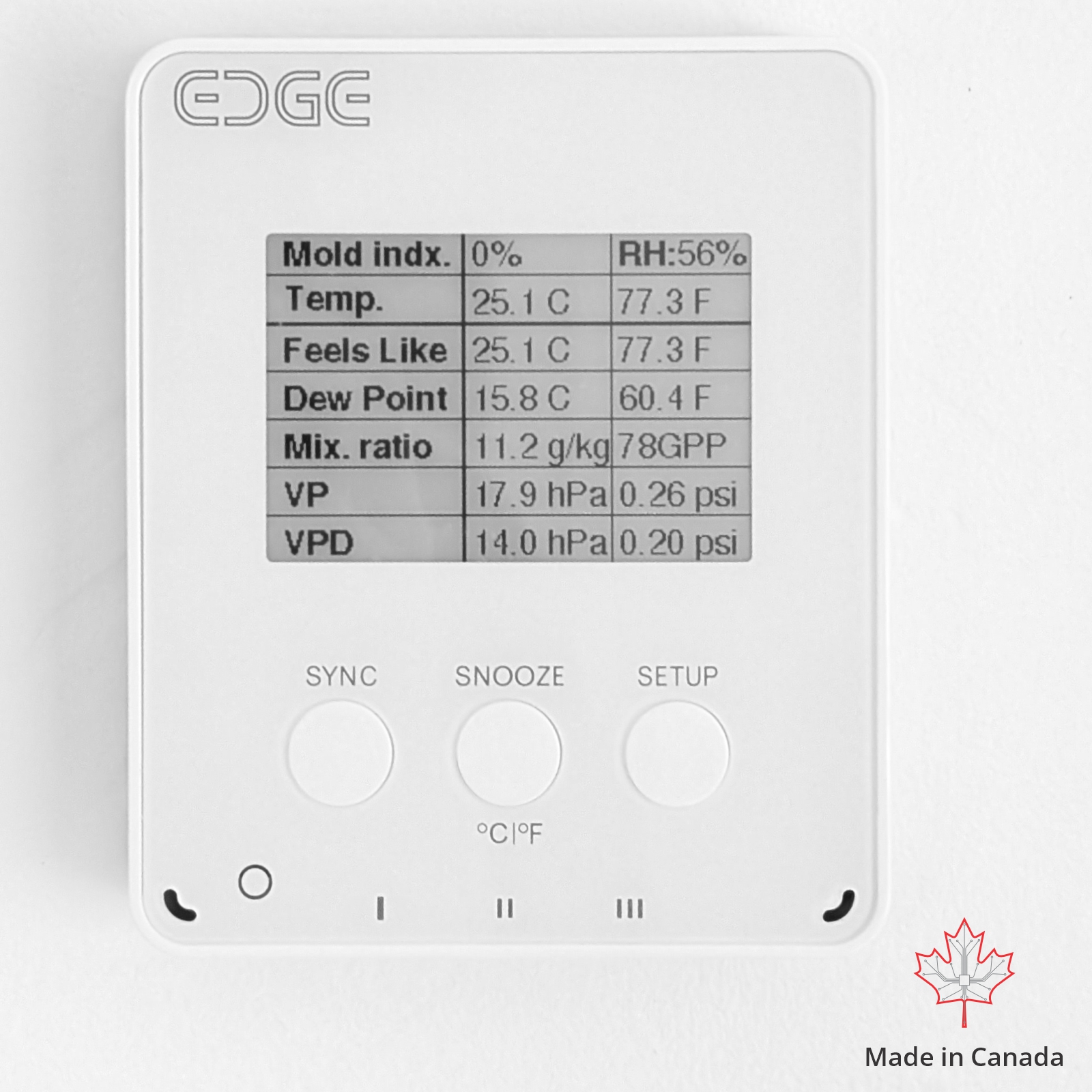 MaxLinc EDGE Essential WiFi PLUS Data Logger w/ 1m Probe for Temp/Humidity thumbnail 3