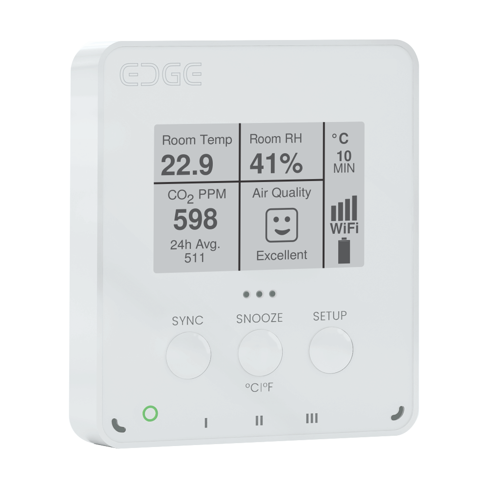MaxLinc EDGE Air WiFi CO2, VOC, Temperature & Humidity Monitor - Indoor Air Quality Sensor