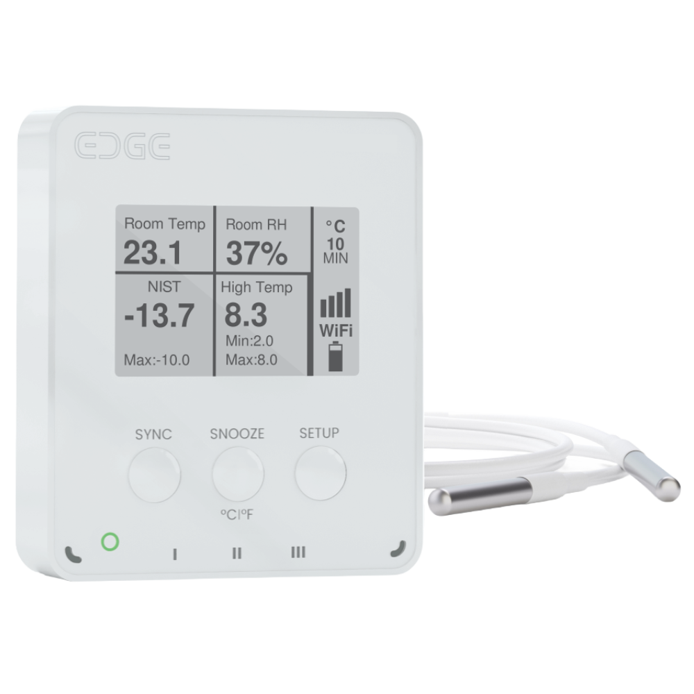 MaxLinc EDGE Thermo WiFi HACCP/NIST Temp/Humidity Data Logger & Alarm